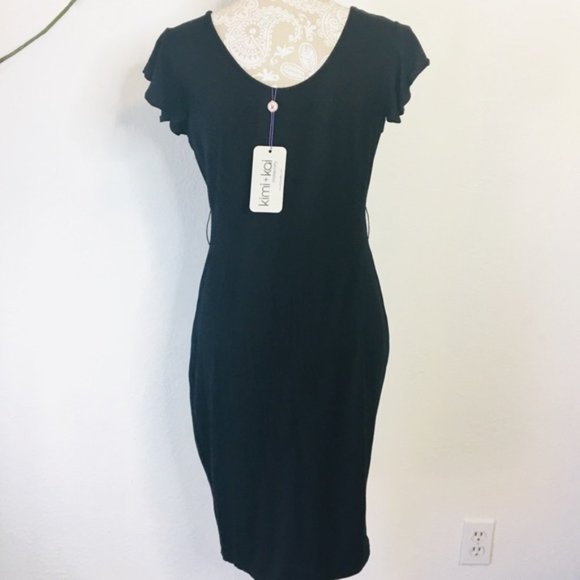 KIMI & KAI Lucile Ruffle Maternity Dress Lq349 - Picture 2 of 8